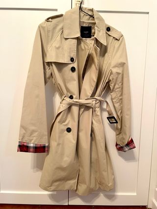 Gabardina beige Mango