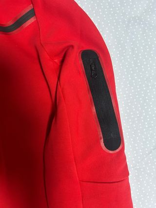 Sudadera Nike Tech Fleece Roja Junior