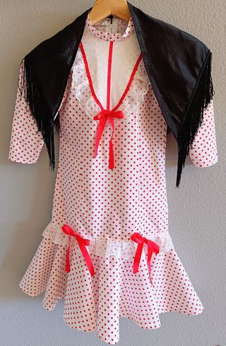 Traje de Chulapa.
Talla 1 a 3 años.