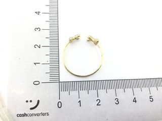 anillo oro 18k con piedra con circonita