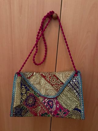 Bolso de fiesta brillante patchwork