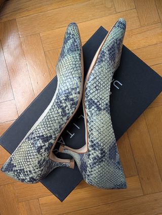 Zapatos de tacón Ursulitas estampado serpiente