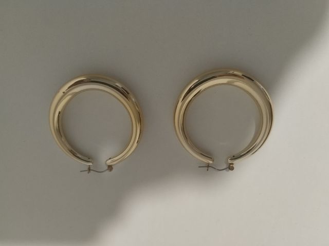 Pendientes de aro dorados