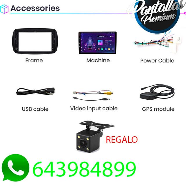 Radio Pantalla CARPLAY para Mercedes Benz Smart