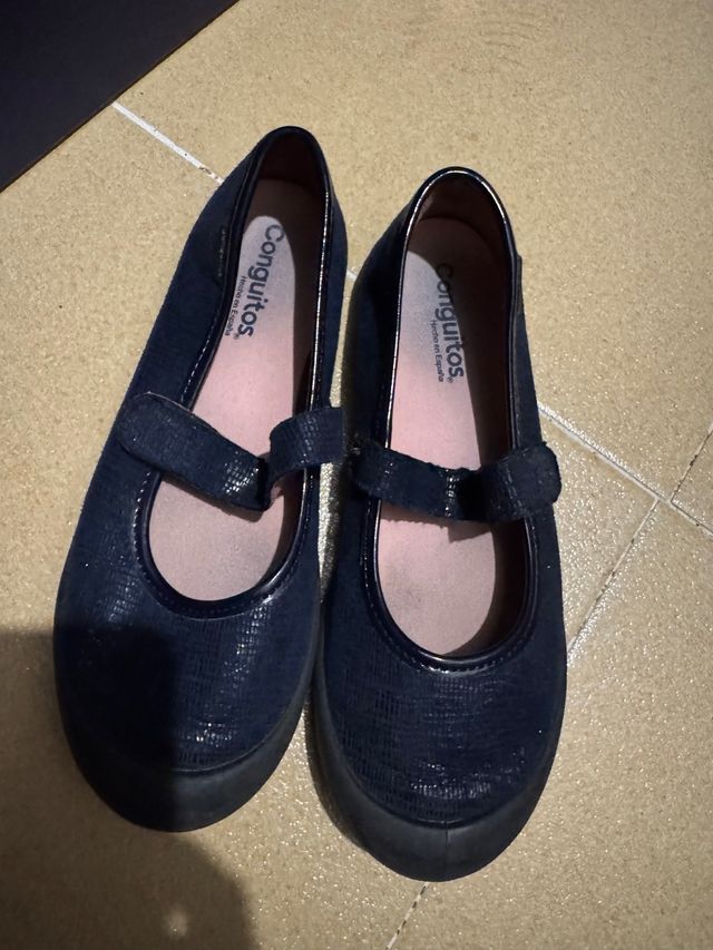 Merceditas niña Conguitos azul marino