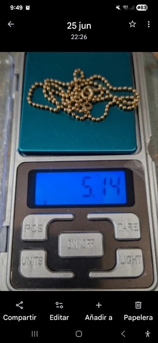 Cadena de oro 18k 5.14g