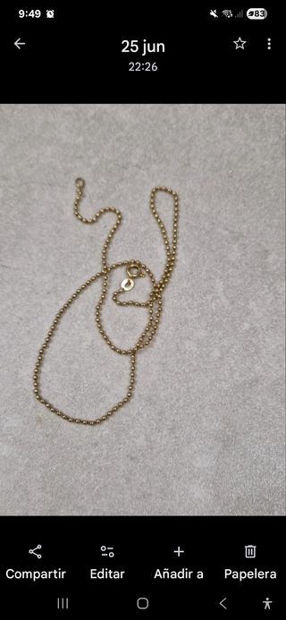 Cadena de oro 18k 5.14g