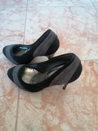 Scarpe Donna Moda N.38 Nero/Grigio