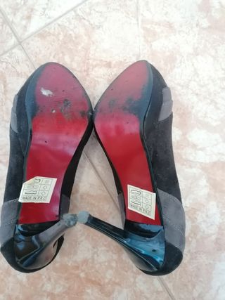 Scarpe Donna Moda N.38 Nero/Grigio