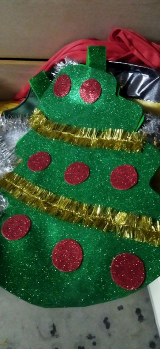 Disfraz árbol de Navidad brillante