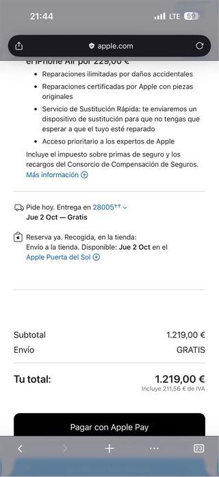 iPhone Air 256GB versión USA
