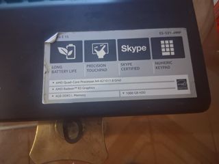 Portátil Acer Negro AMD A4