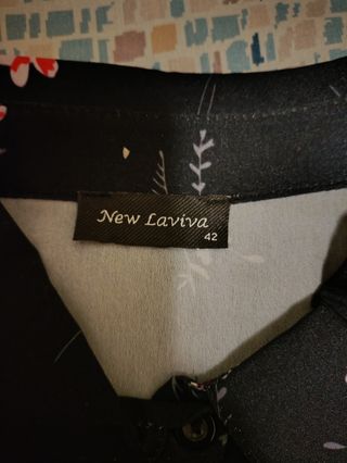 Camisa New Lavid floral negra
