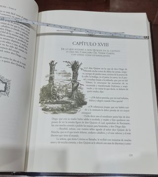 Don Quijote de la Mancha en dos tomos.