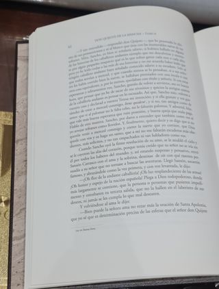 Don Quijote de la Mancha en dos tomos.