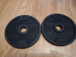 2 discos de pesa Domyos 2kg