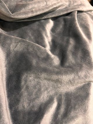 Funda sofá terciopelo 2 plazas gris azulado