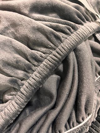 Funda sofá terciopelo 2 plazas gris azulado