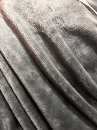 Funda sofá terciopelo 2 plazas gris azulado