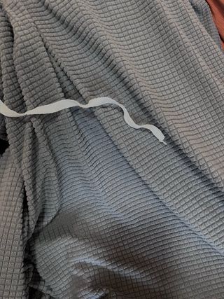 Funda sofá terciopelo 2 plazas gris azulado