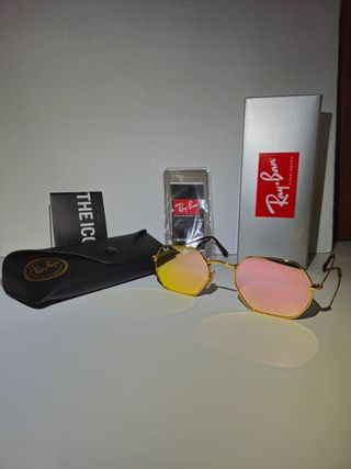 Occhiali Ray Ban Hexagonal Oro Rosa
