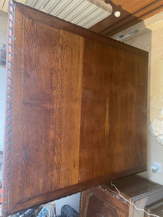 Mesa de comedor de madera maciza y 3 sillas