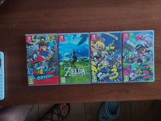 Pack 4 Juegos Switch: Mario, Zelda, Splatoon