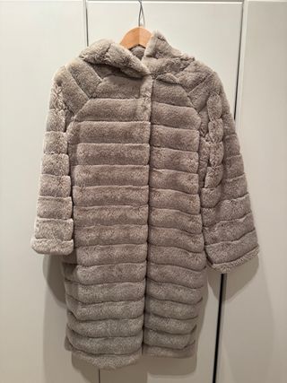 Chaquetón efecto pelo topo Talla M