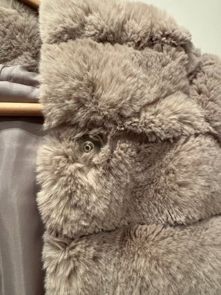 Chaquetón efecto pelo topo Talla M