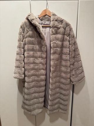 Chaquetón efecto pelo topo Talla M