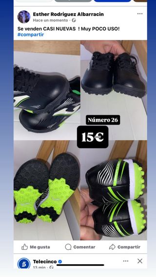 Botas de fútbol Joma Talla 26