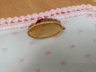 Colgante Camafeo Flores Rosas Oro