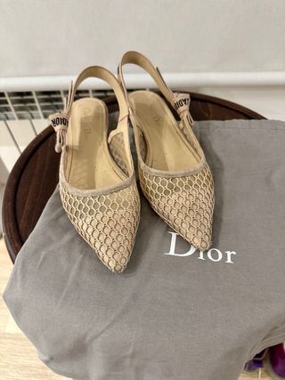 Dior J'Adior Slingback Malla Beige