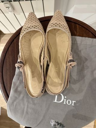 Dior J'Adior Slingback Malla Beige