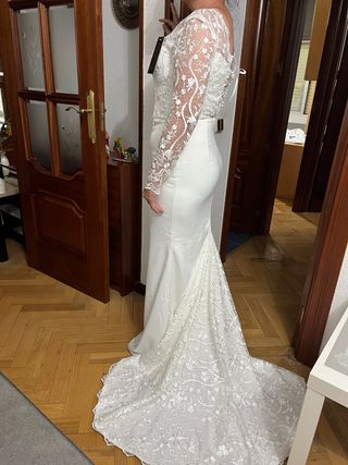 Vestido de Novia Blanco Encaje