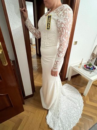 Vestido de Novia Blanco Encaje