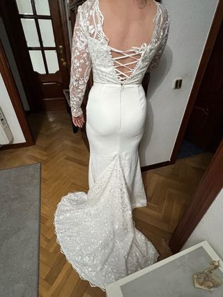 Vestido de Novia Blanco Encaje