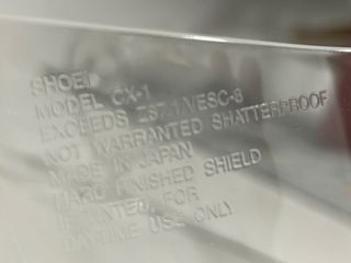 Visera Casco Moto Shoei Transparente