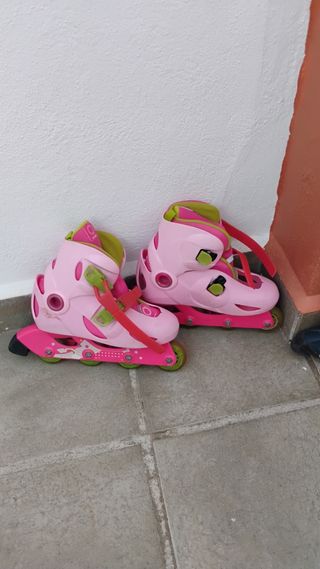 Patines rosas infantiles