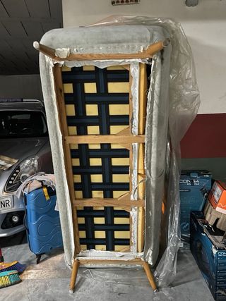 Sofá de tela gris La Oca