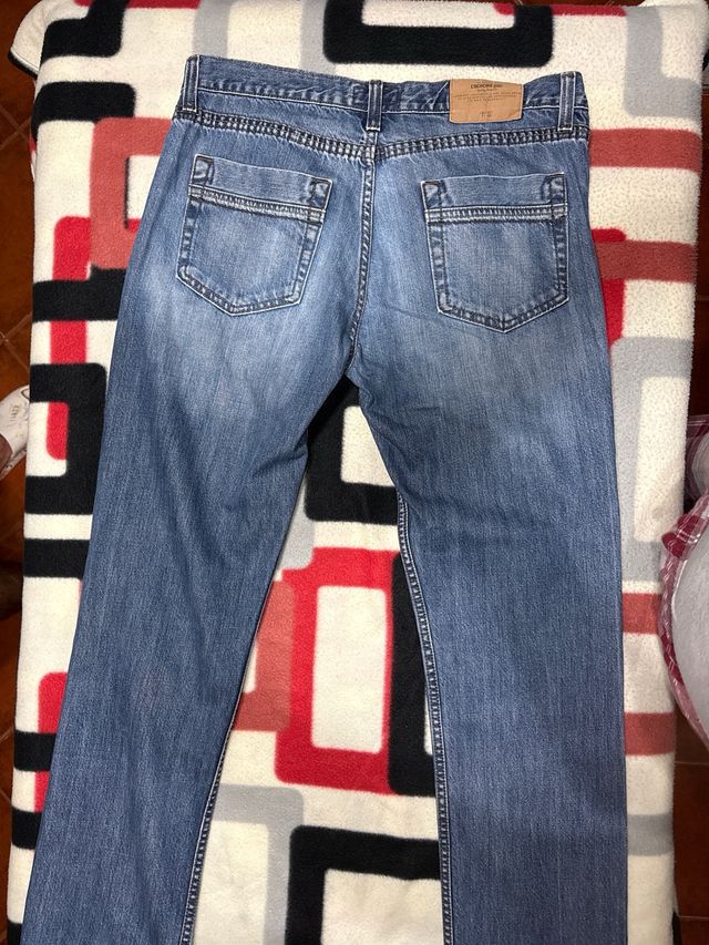 Vaqueros hombre azul cocheiro