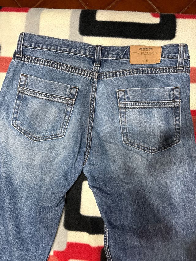 Vaqueros hombre azul cocheiro