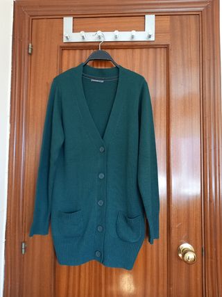 Chaqueta punto ZARA verde Talla M