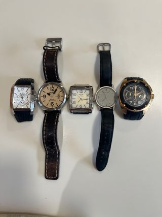 Lote 5 Relojes de Pulsera Caballero