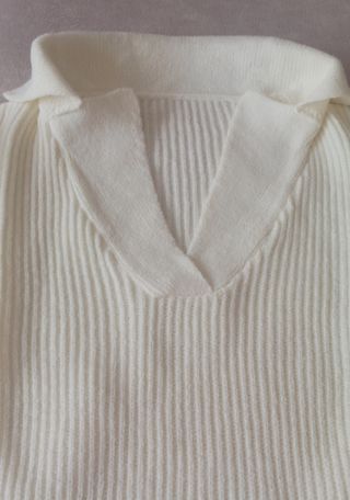 Jersey de punto crema