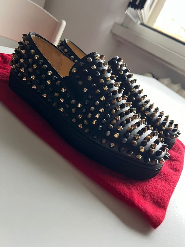 Scarpe Louboutin Nere e Oro