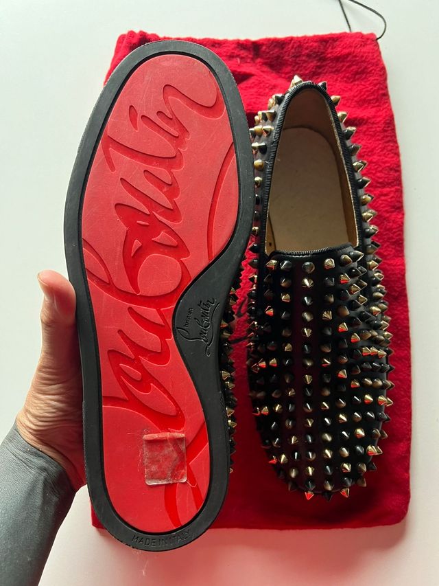 Scarpe Louboutin Nere e Oro