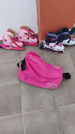 Bolsa para patines + patines