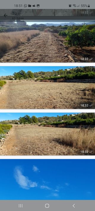 Se vende 2 terrenos de 1500 m2 cada uno en Pego