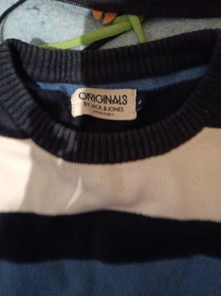 Jersey Originals rayas azul, rojo y blanco